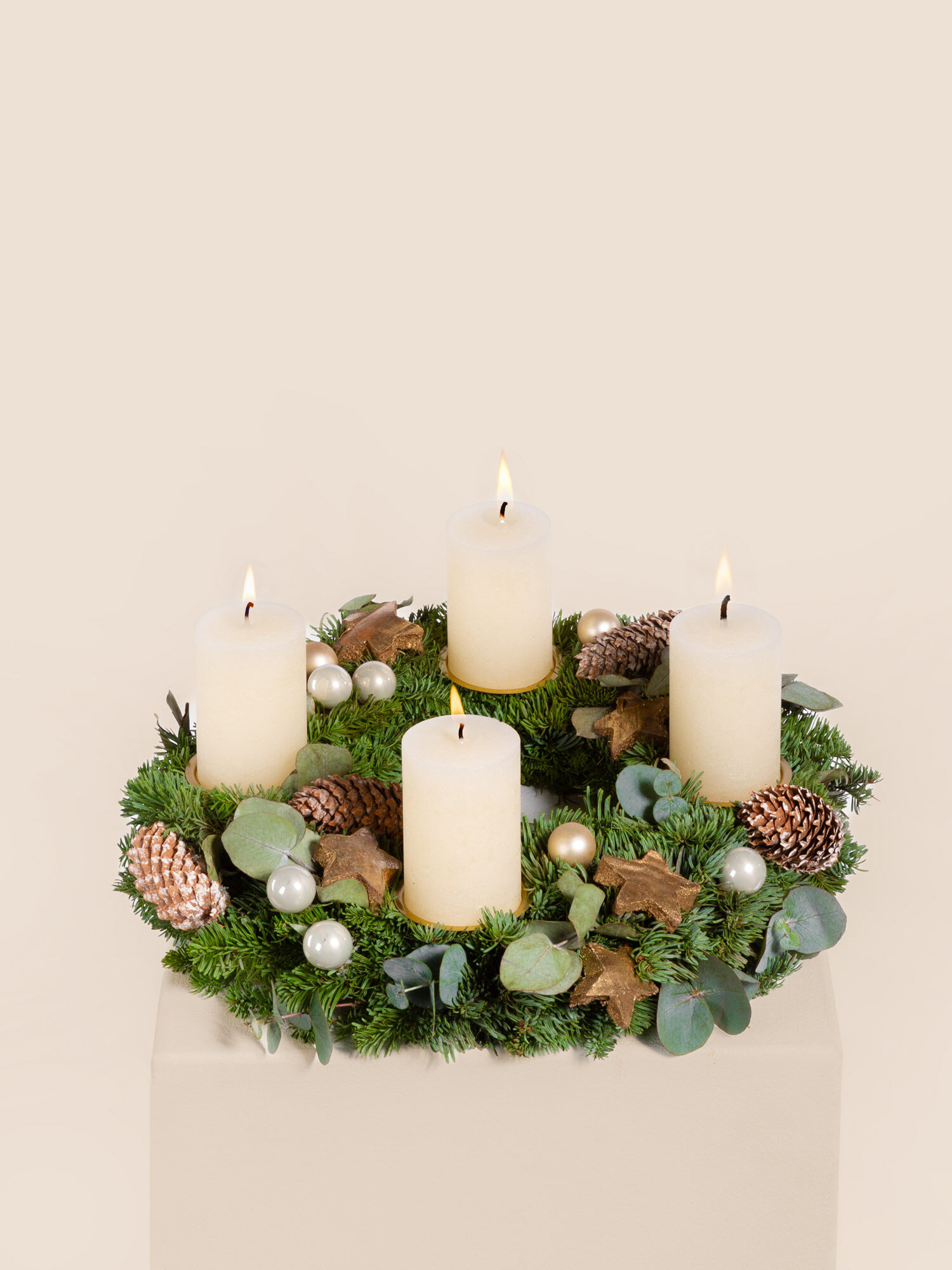 Golden Starlights Kerze