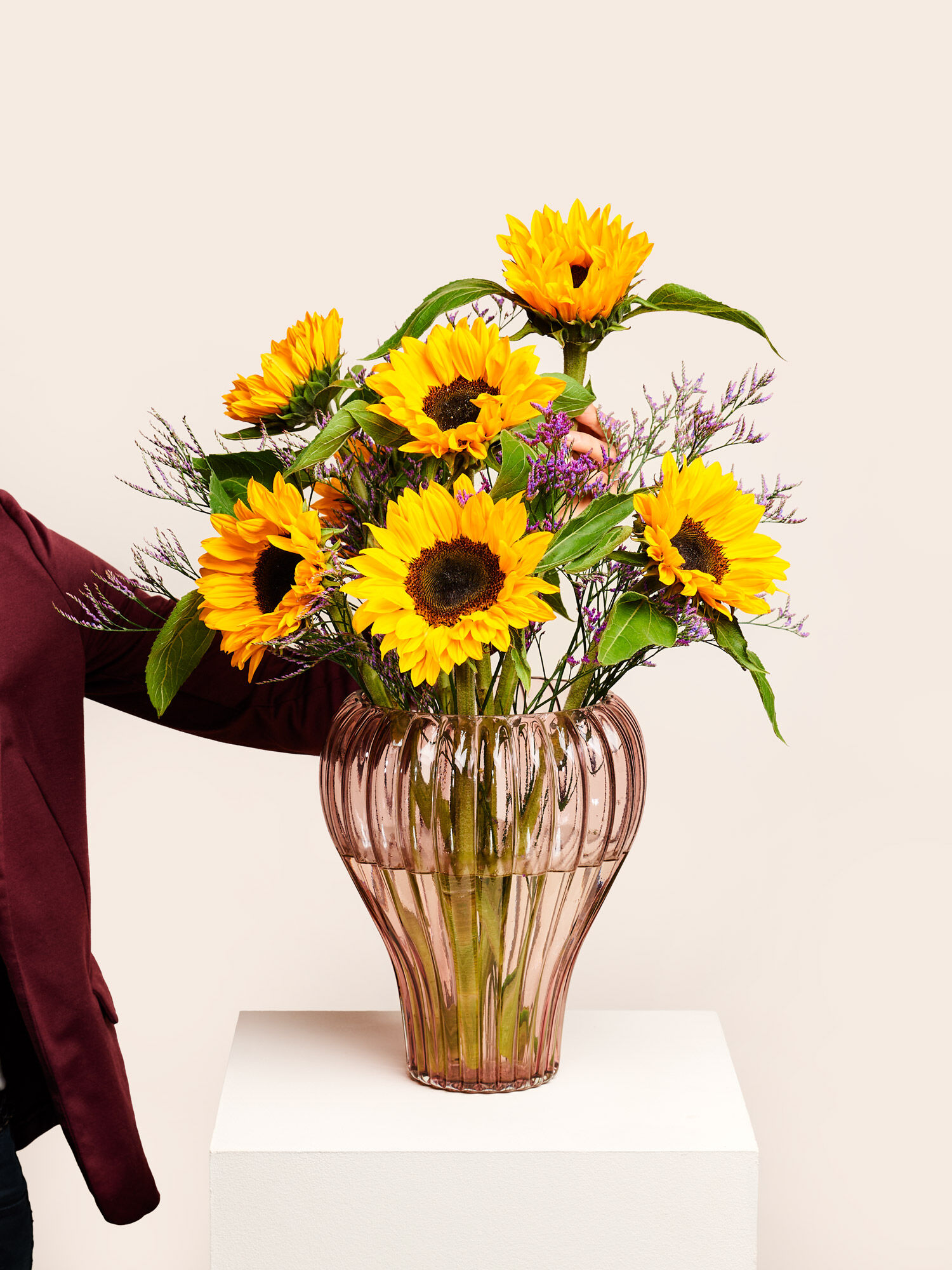 Blume, Blumen-Arrangement, Blumenstrauß, Ikebana, Sonnenblume