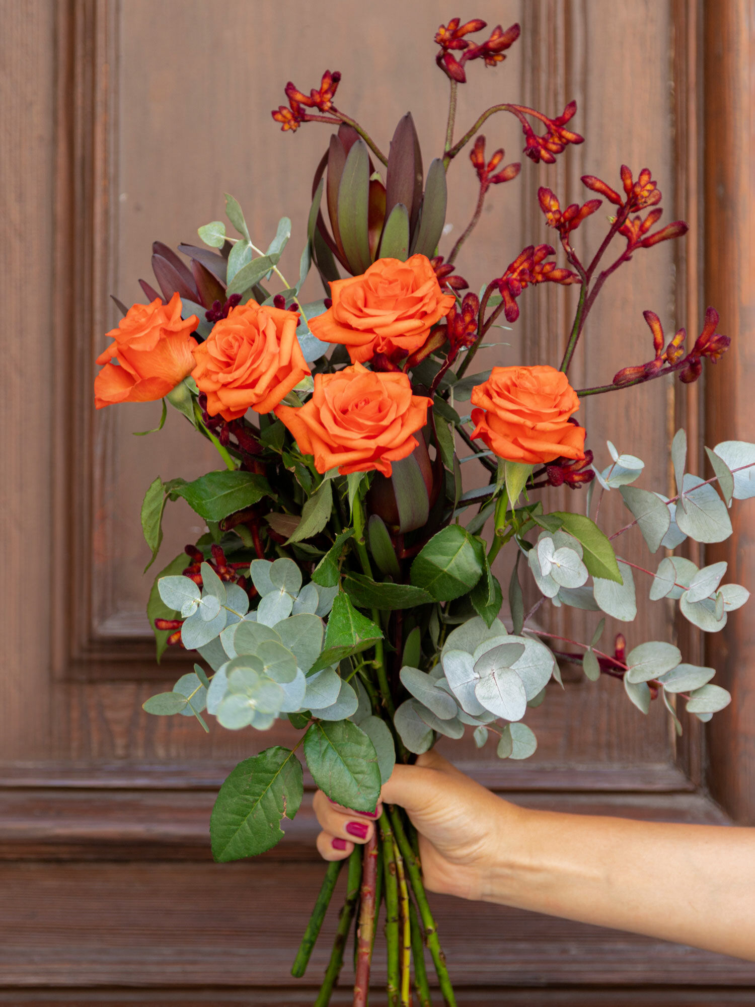 Blume, Blumen-Arrangement, Blumenstrauß, Rose, Florales Design