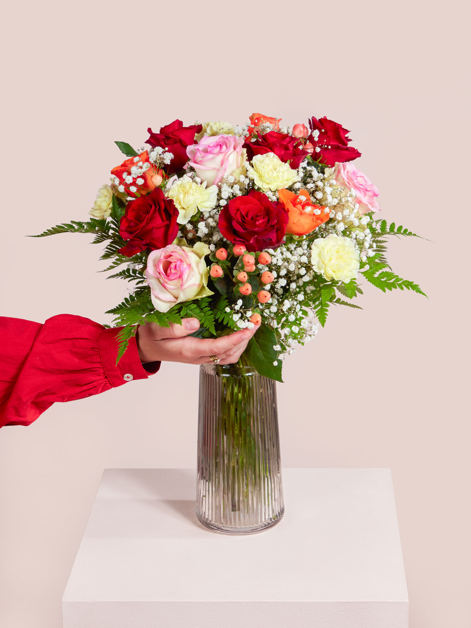 Blume, Blumen-Arrangement, Blumenstrauß, Rose, Florales Design