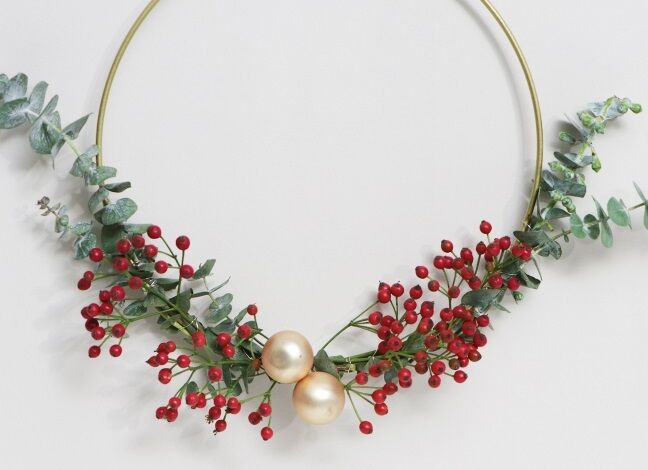 DIY: Weihnachtlicher Blumenring