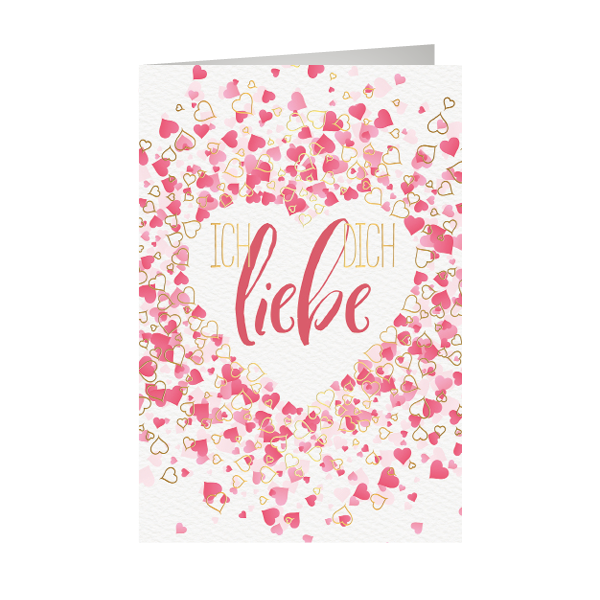 Karte "Ich liebe Dich" Papier, Blütenblatt, Pflanze, Grußkarte, Post