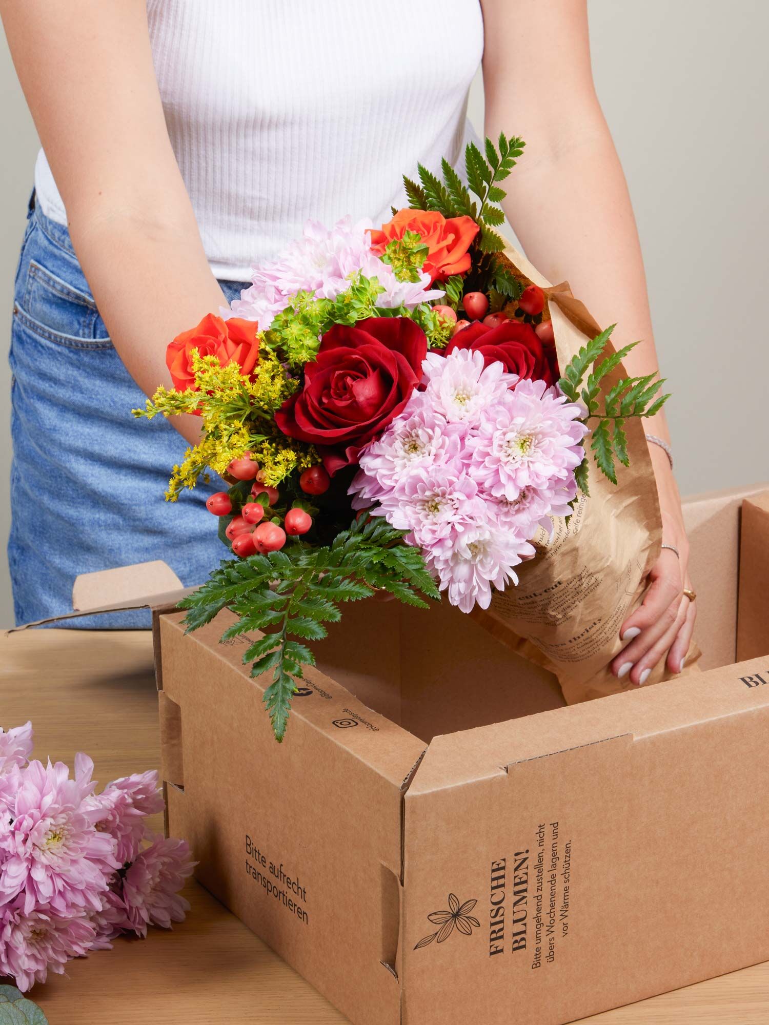 Beste Wünsche Blume, Blumen-Arrangement, Blumenstrauß, Rose, Muster