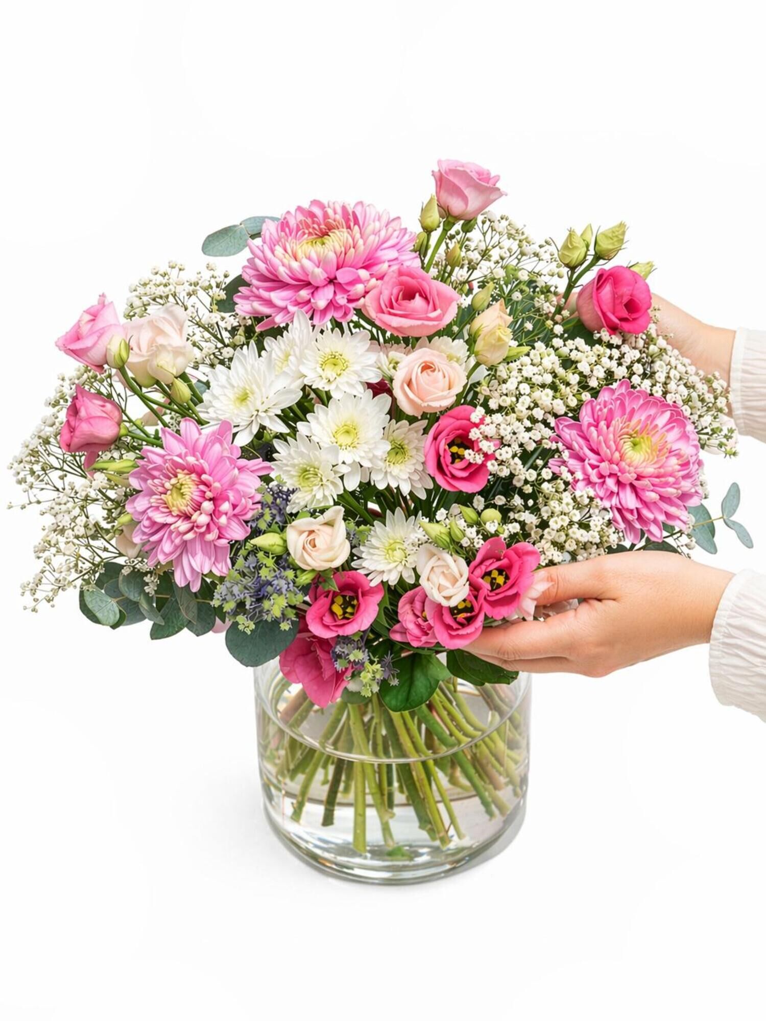 Blumenstrauss Thank you, Mom! | Vasenfertig inkl. persönliche Grußkarte | Geschenk zum Muttertag - frische Blumen | Blumenversand von BLOOMY DAYS