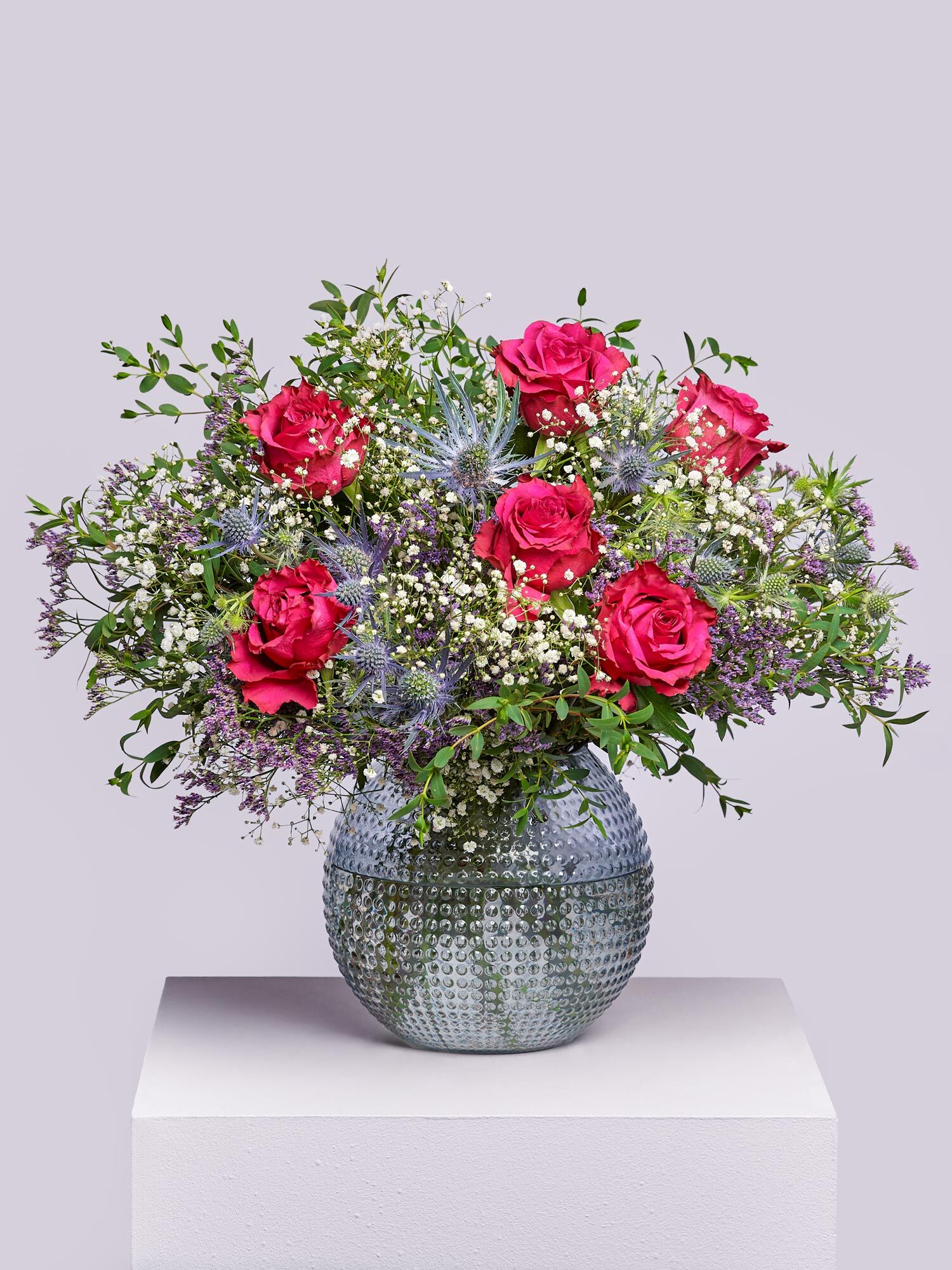 Blume, Blumen-Arrangement, Blumenstrauß, Rose, Töpferei