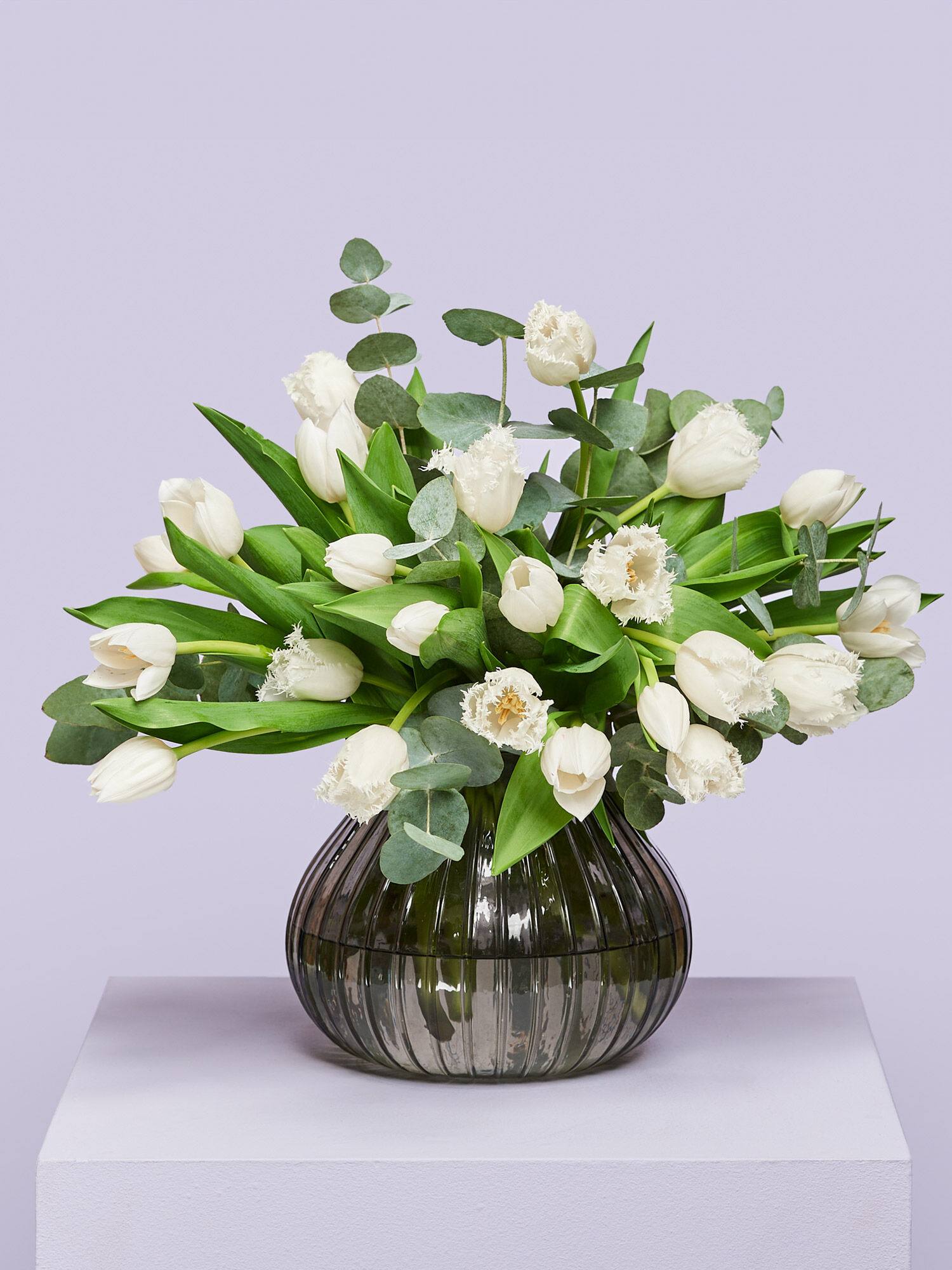 Blumenstrauss Schneegestöber | Vasenfertig inkl. persönliche Grußkarte | Geschenk - frische Blumen | Blumenversand von BLOOMY DAYS