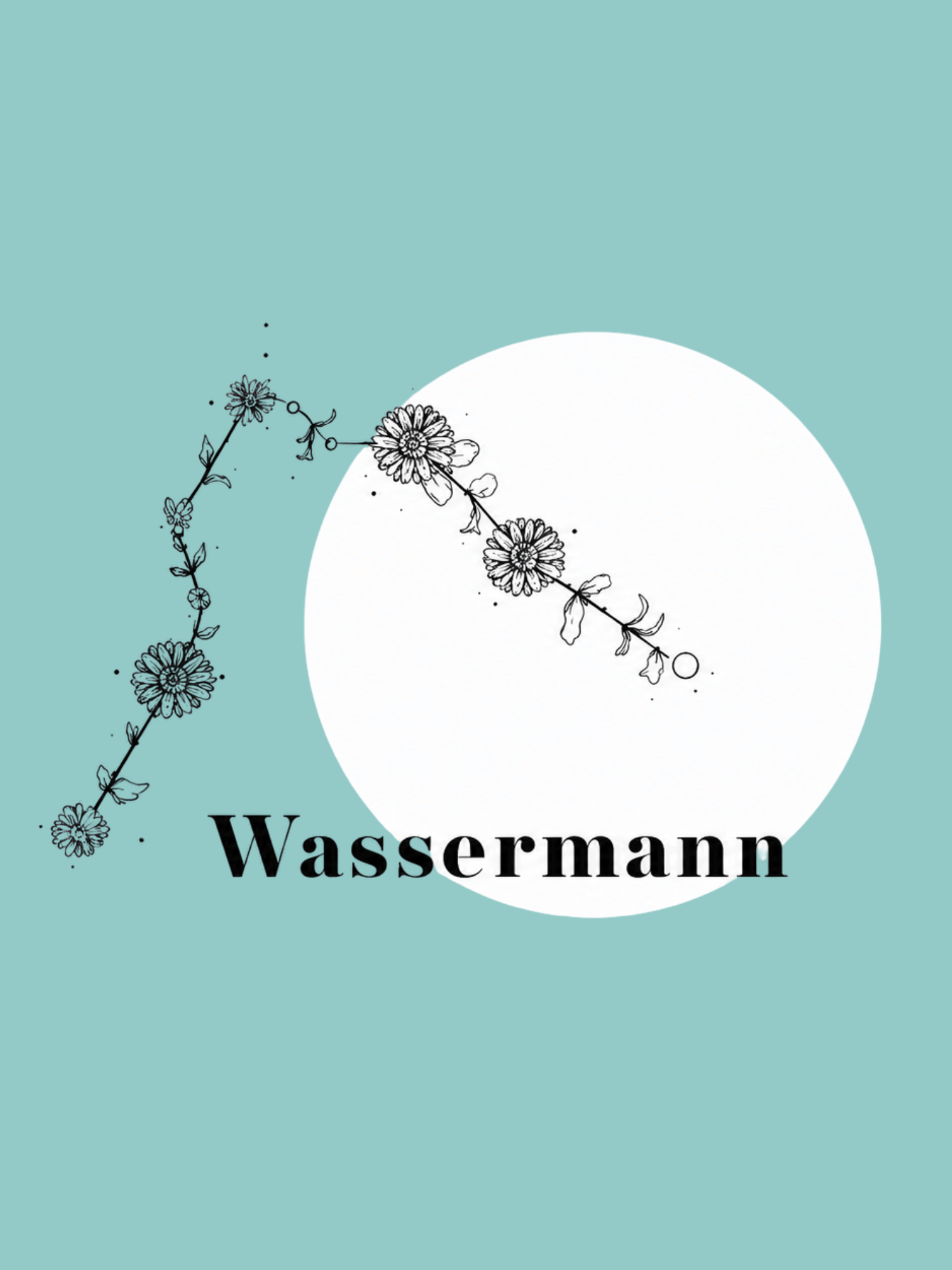 blumen, Blumenmuster, Linienkunst, Kreisform, Wassermann