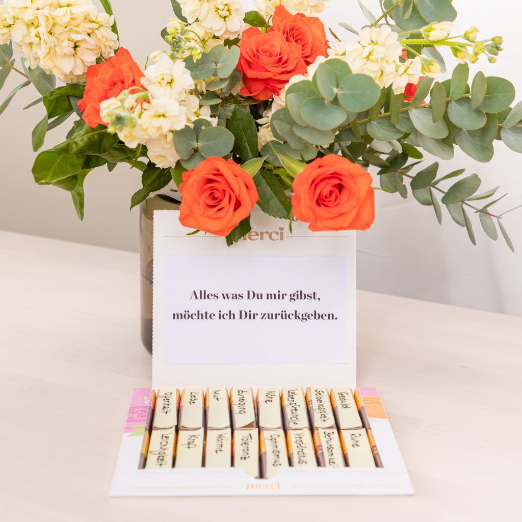 Muttertaggeschenk mit persönlicher Botschaft