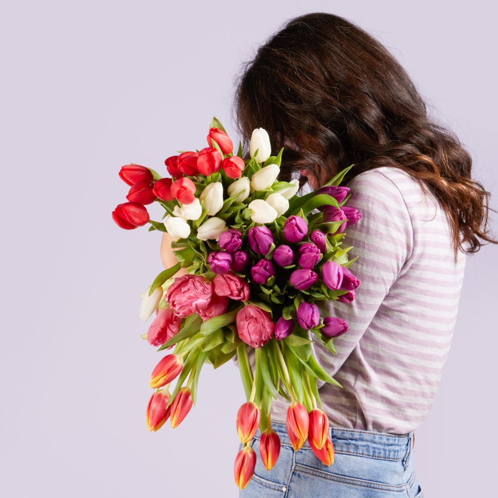 bunter Tulpenstrauß