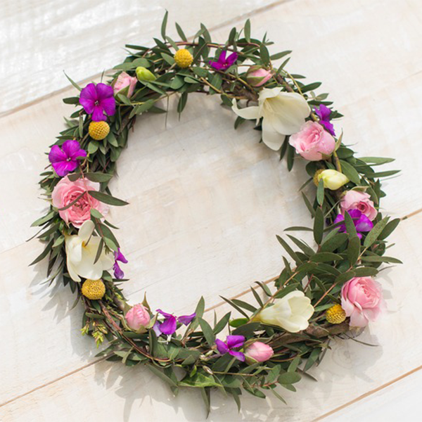 DIY Blumen-Haarkranz