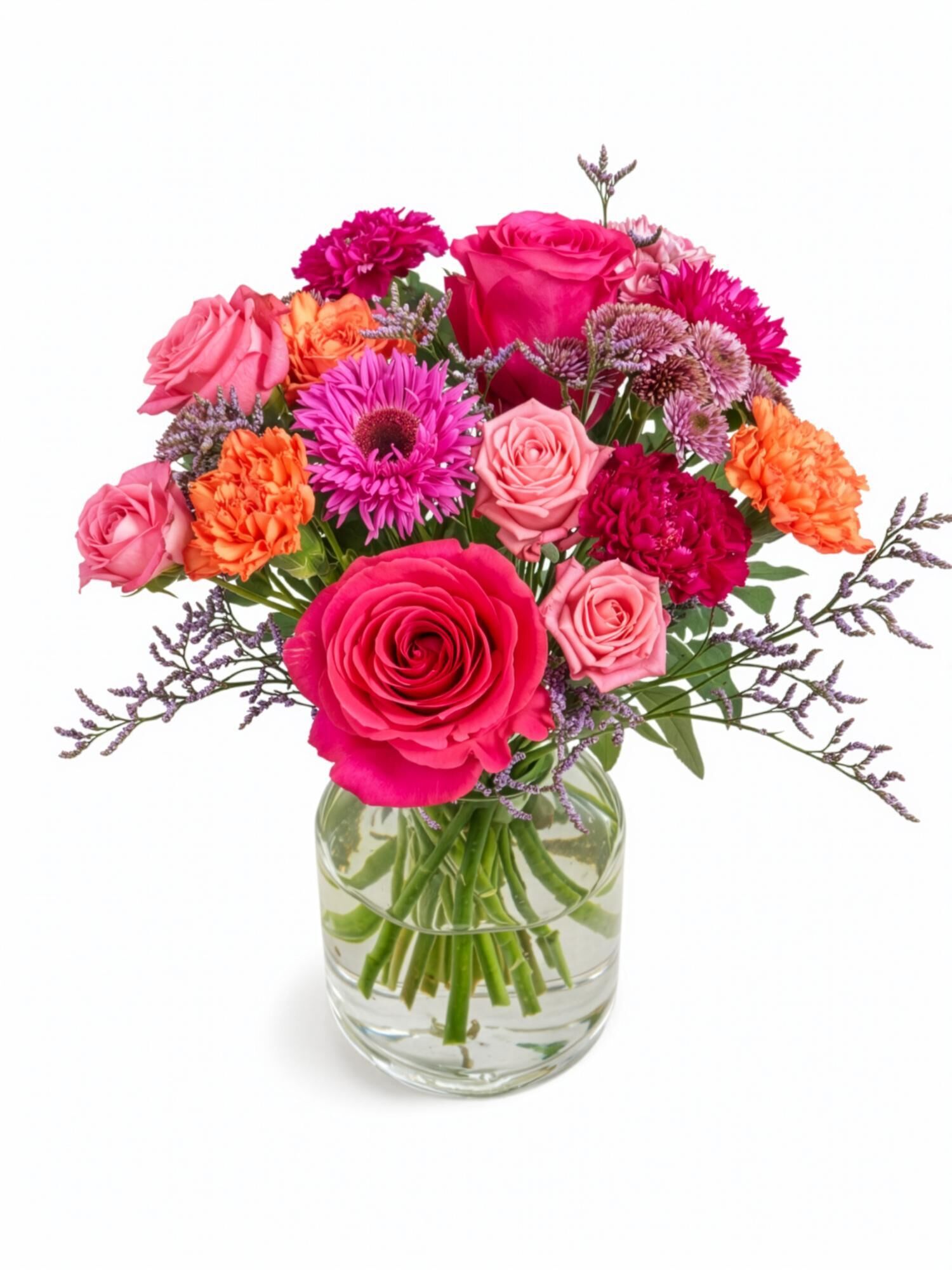 Blumen zum Geburtstag verschicken | Blumenstrauss Vitamin Bloom | Vasenfertig inkl. persönliche Grußkarte | Geschenk zum Muttertag - frische Blumen |