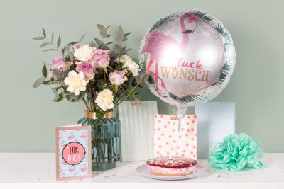 Leute, Person, Geburtstagstorte, Essen, Blumen-Arrangement