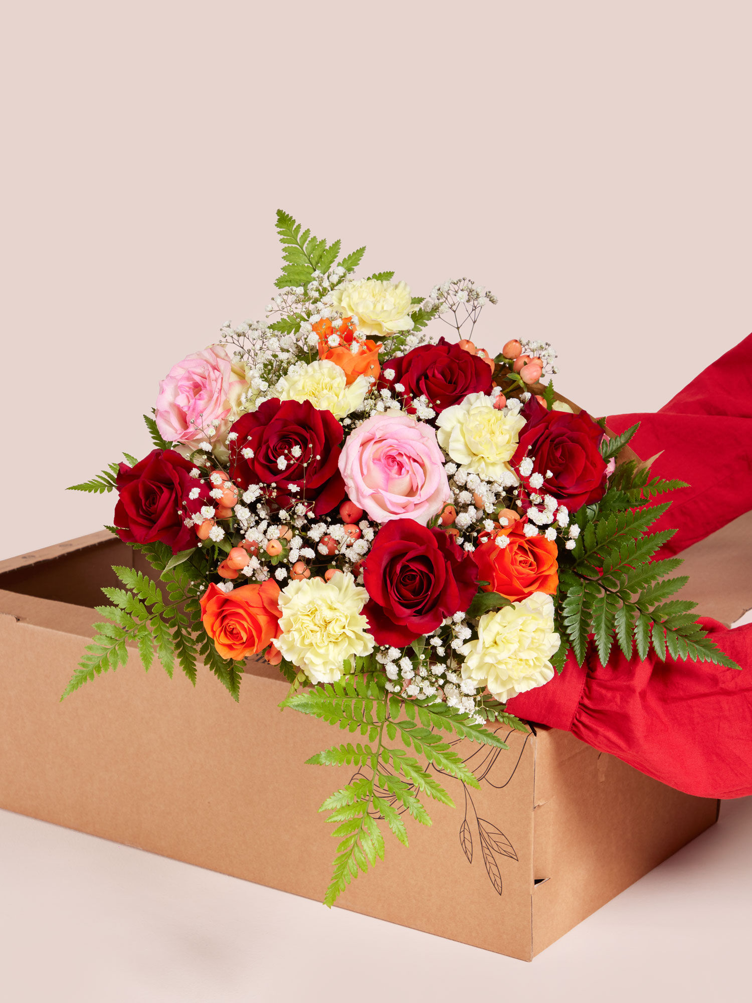 Blume, Blumen-Arrangement, Blumenstrauß, Rose, Florales Design