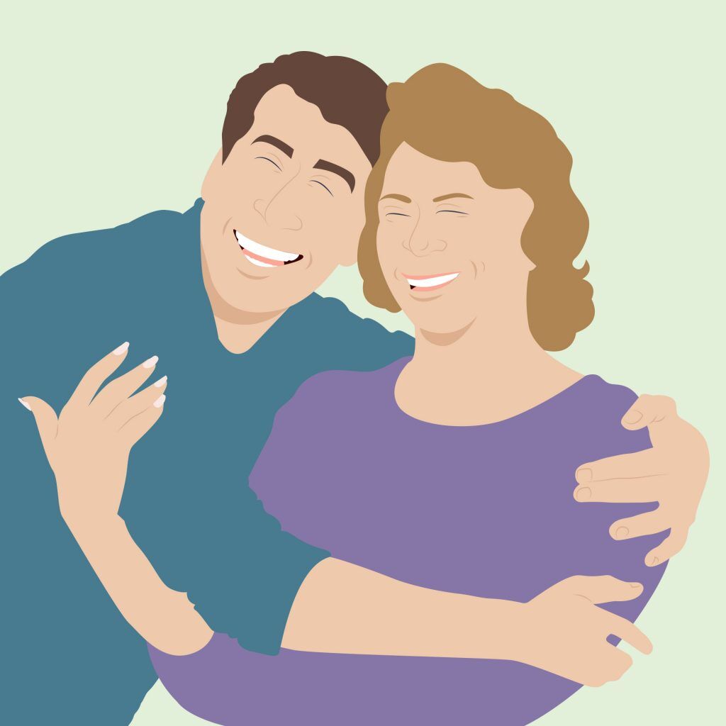 Herzlichkeit einer Mama