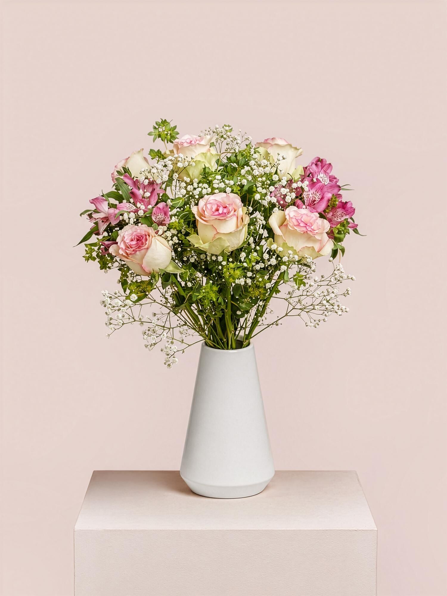 gelbe Rose, Blumenstrauß, Vasenarrangement, Frühlingsstrauß, bunte Blumen, Blumen, Blumenstrauß, Rosen, Schscher Kleine, Vase