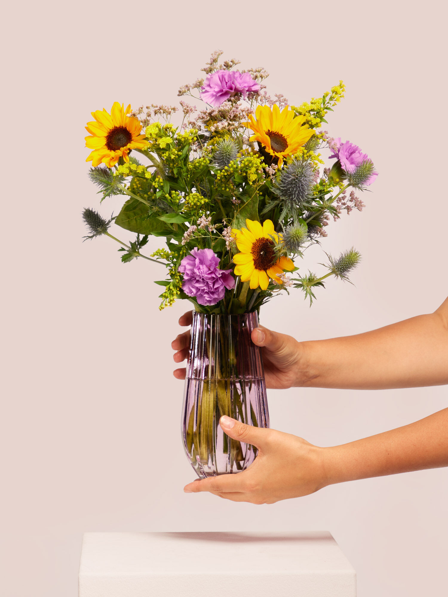 Blumen mit Kinogutschein