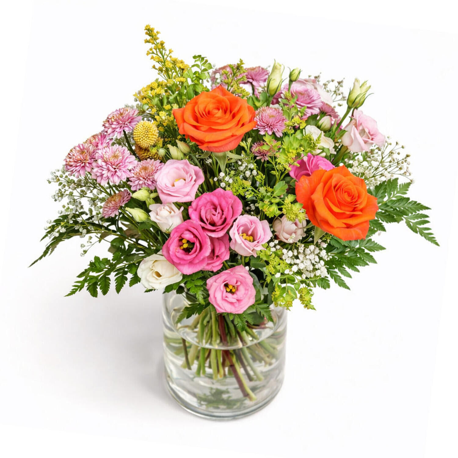 Blumen zum Geburtstag verschicken | Blumenstrauss Flower Power | Vasenfertig inkl. persönliche Grußkarte | Geschenk zum Muttertag - frische Blumen |