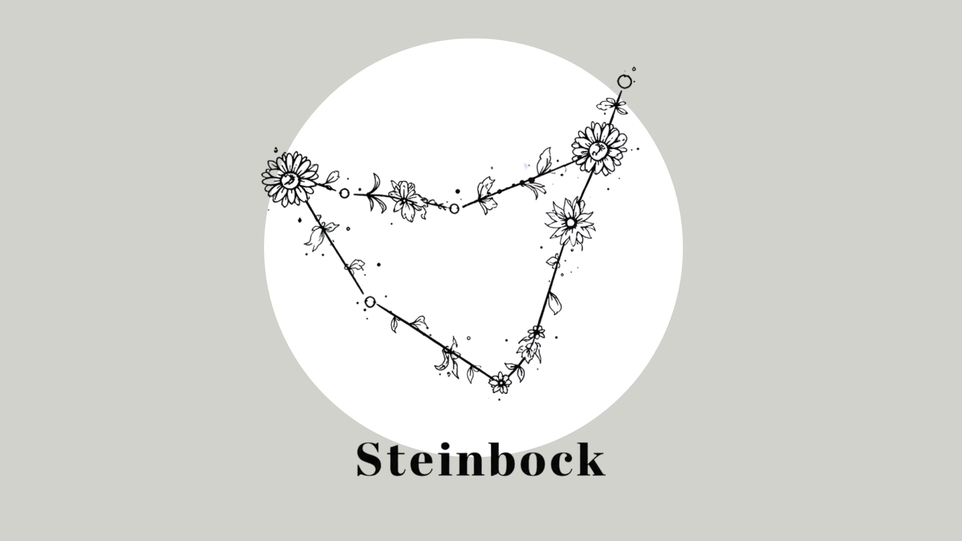 Astro-Blumen: Sternzeichen Steinbock