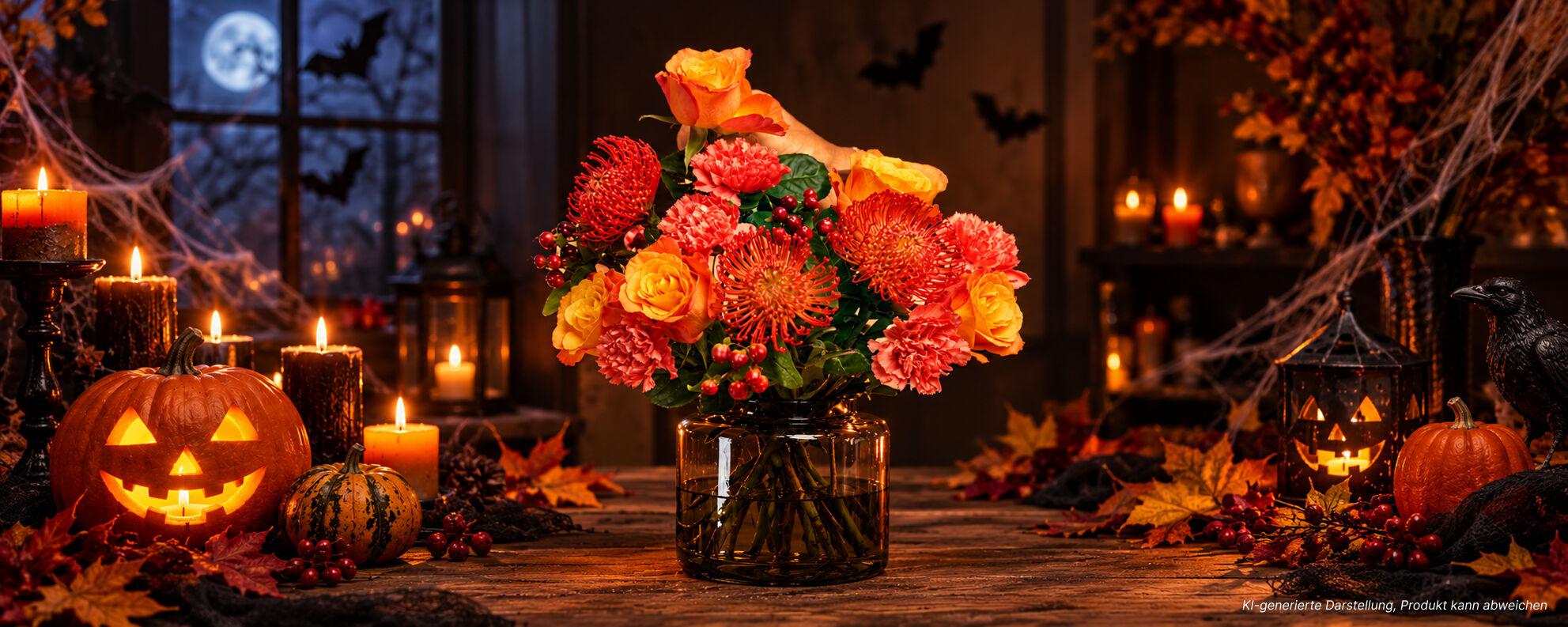 Halloween Blumenstrauß: Gruselig schön und ungewöhnlich kreativ