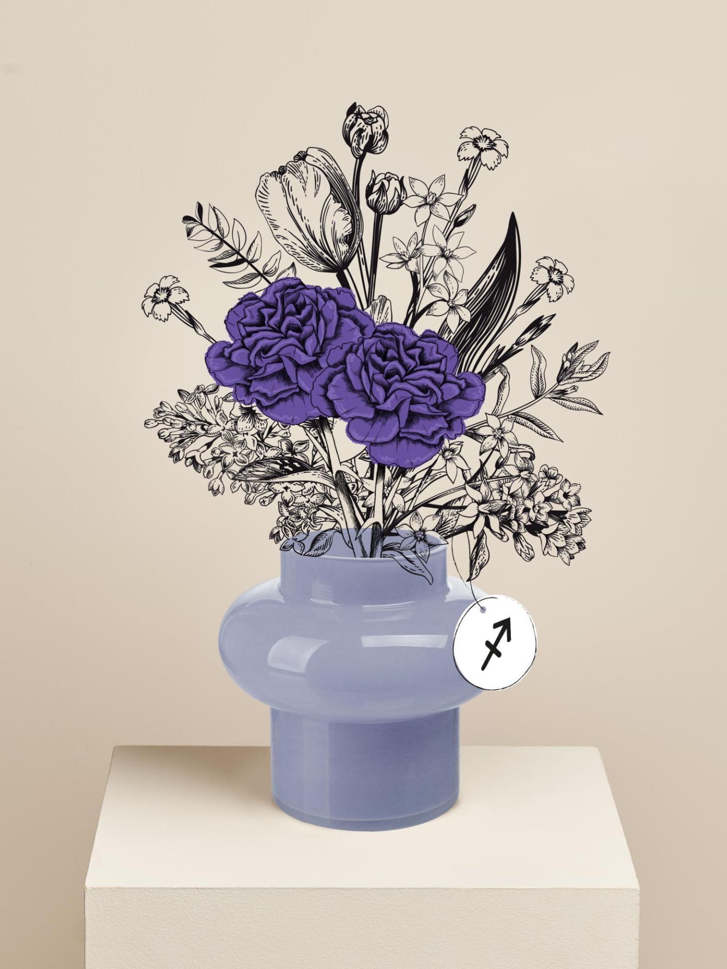 Sch&uuml;tze Geburtsblumen Nelke