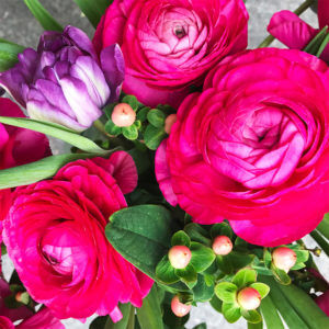 Ranunkeln ,Tulpen, Hypericum