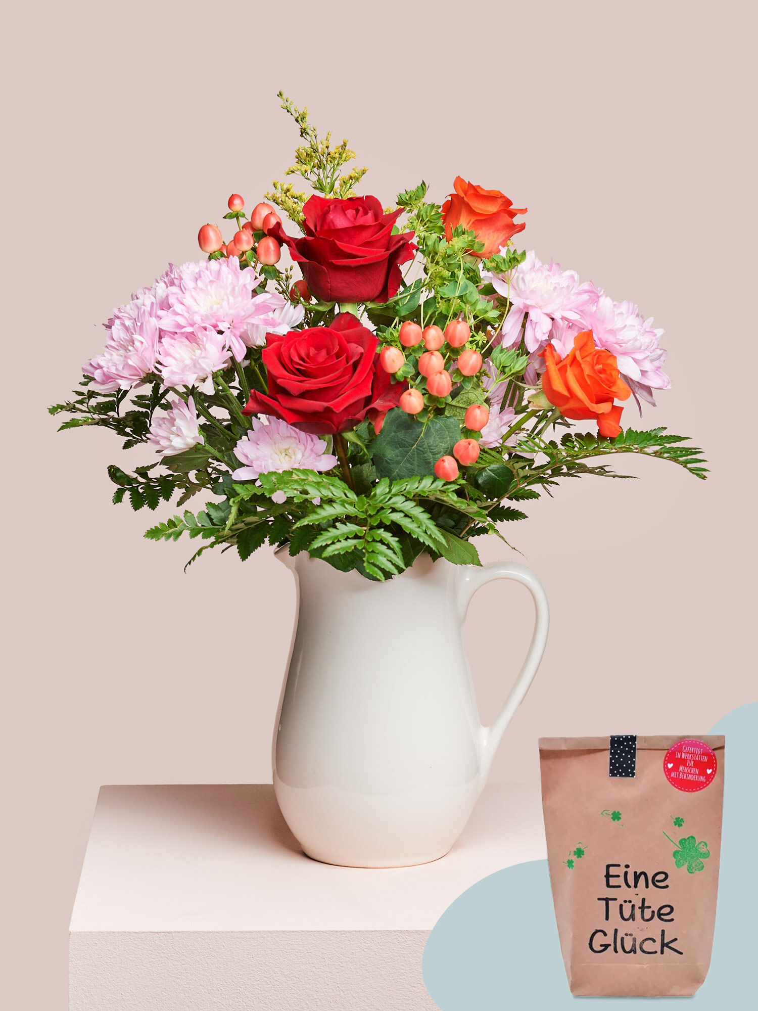 Blütenglück Blume, Blumen-Arrangement, Pflanze, Blumenstrauß, Rose