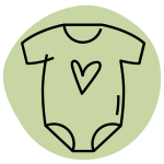 Babykleidung, Bodybody, Einlage?, Kurze Ärmel, Herzaufdruck