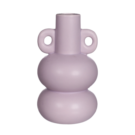 Vase, Keramik, Lila, Doppelkugel, Rund