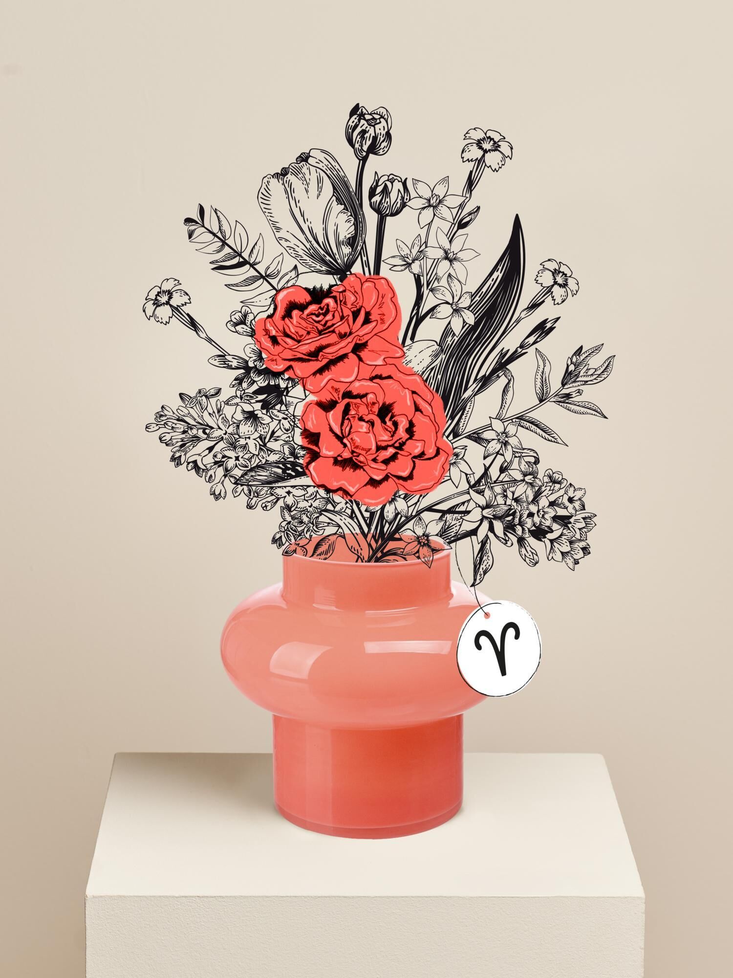 Blumen, Bouquet, Vase, Pink, Kunstwerk