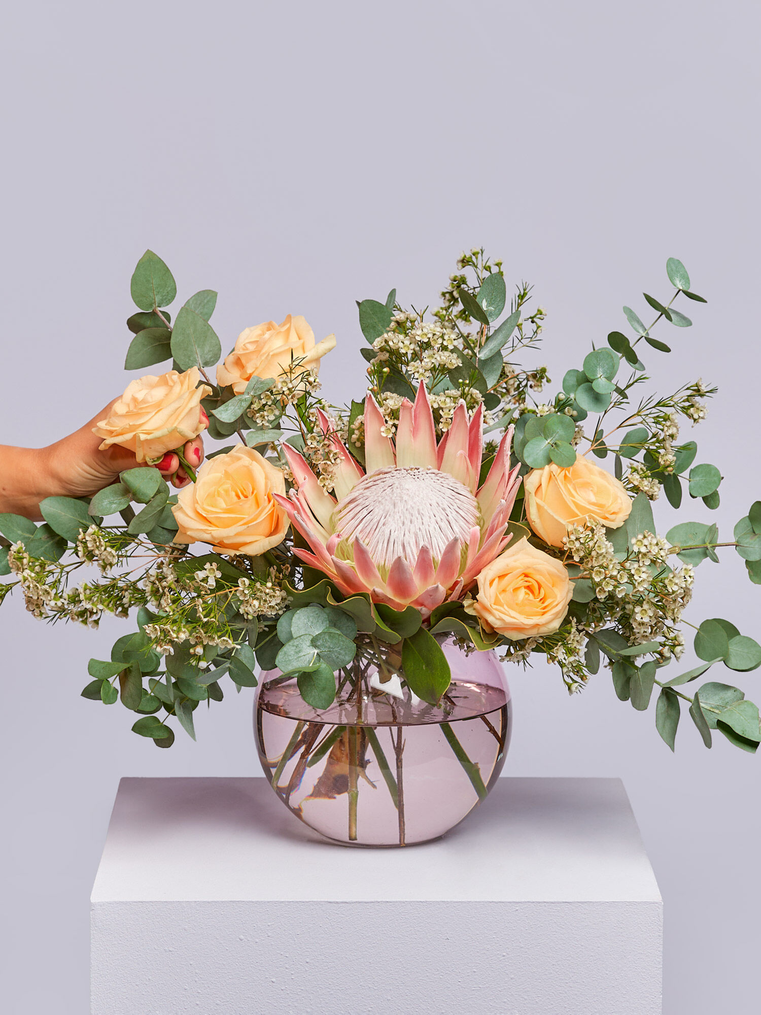 Blume, Blumen-Arrangement, Blumenstrauß, Rose, Florales Design