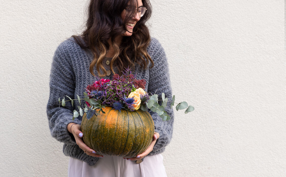 DIY Blumen-Kürbis - 3 Ideen für Deine Herbstdeko