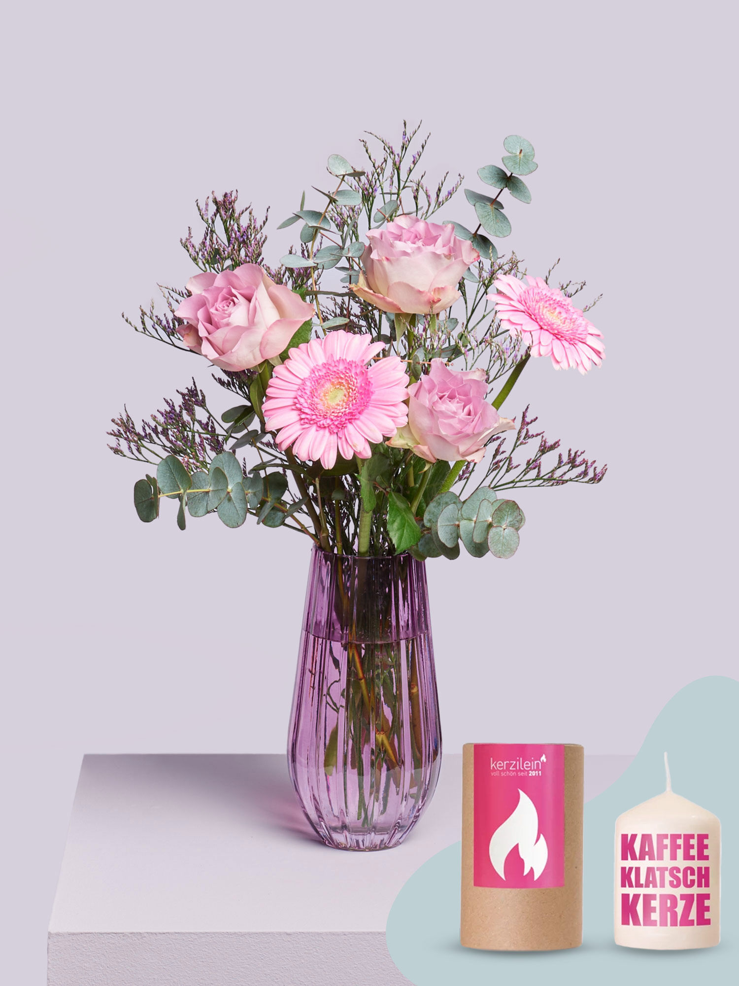 Blumenklatsch Blume, Blumen-Arrangement, Blumenstrauß, Glas, Töpferei