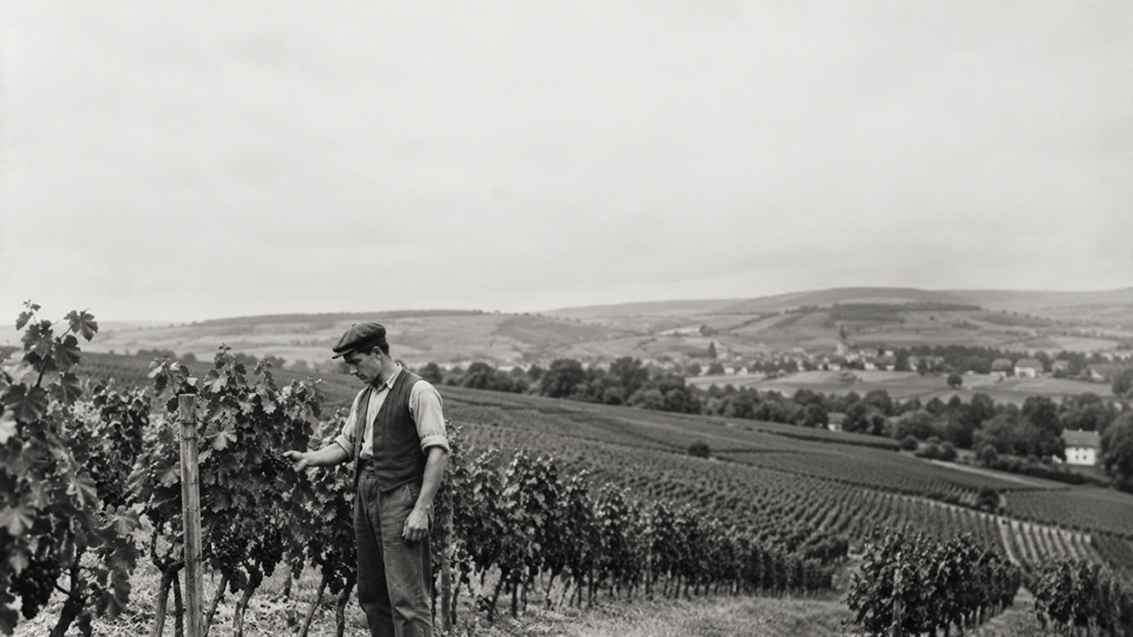 Weinberg, Landwirt, Weinreben, Landschaft, Ländlich
