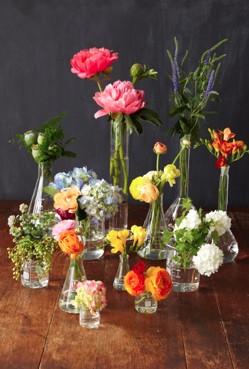 DIY-Idee: Blumen in Flaschen