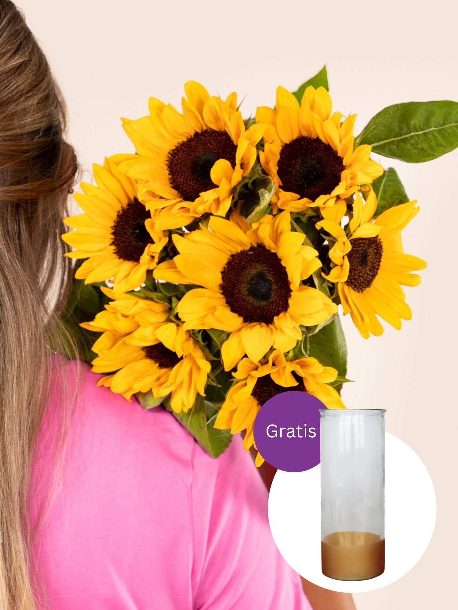 Sonnenblumen inkl. Vase
