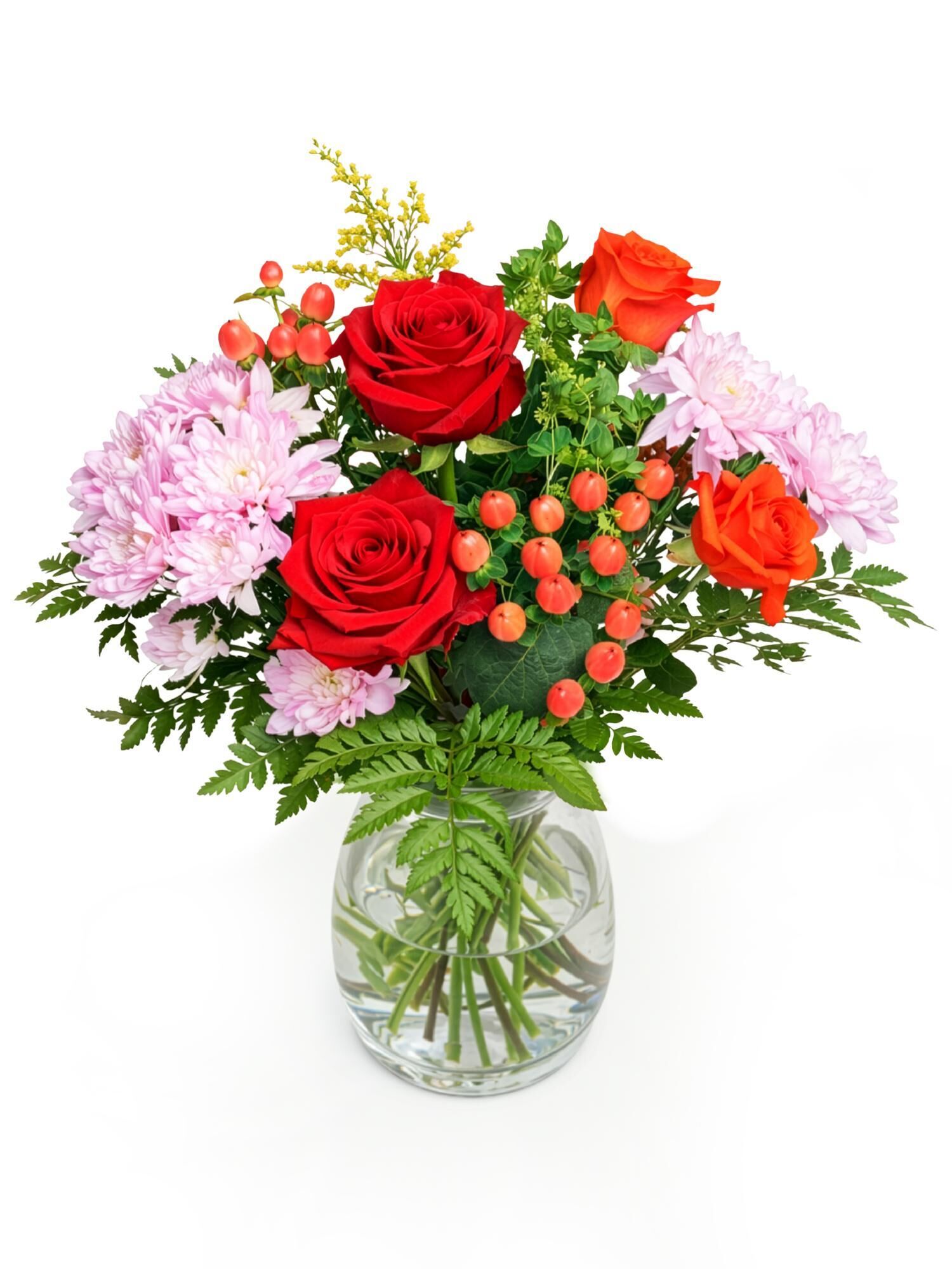 Blumen zum Geburtstag verschicken | Blumenstrauss Beste Wünsche | Vasenfertig inkl. persönliche Grußkarte | Geschenk - frische Blumen | Blumenversand