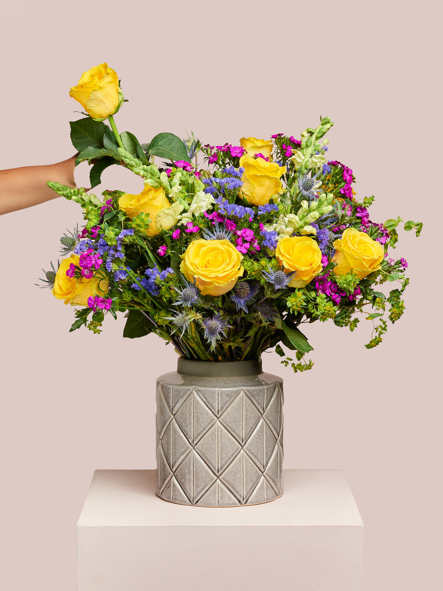 Blume, Blumen-Arrangement, Blumenstrauß, Rose, Florales Design