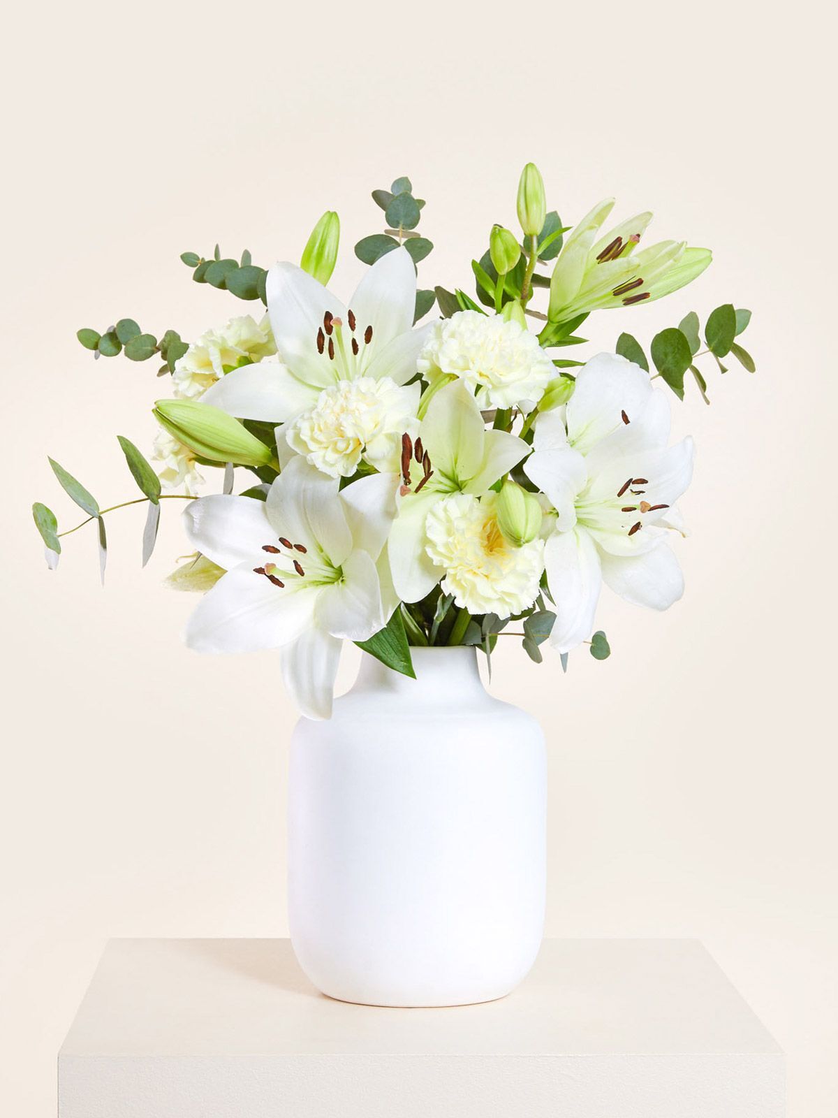Ich denk an Dich Blumenstrauß mit Nelken und Lilien